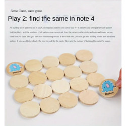 Memory boosting Wooden Puzzle game, Concentration Training Toy