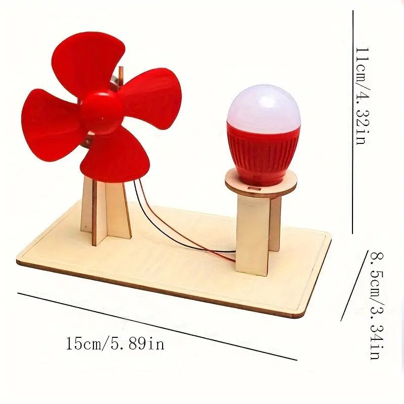 DIY Wind Turbine Power Generator Science Project Kit | STEM Kit