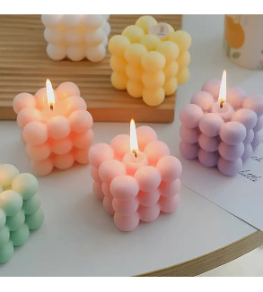 Mini Candle Making Kit | Includes Mold, Wicks, Stickers, Wax and Wick holders | DIY Kit