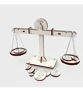 DIY Wooden Balance Scale Kit | Hands-on Learning of Fundamental Concepts of Weight, Balance, and Measurement | Perfect Gift
