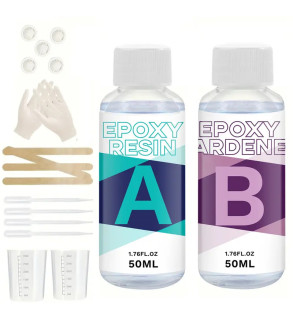 16pcs/1 Set Resin Art Kit for Beginners |All in 1 Epoxy Resin Kit | Resin Keychain/Jewelry Making Kit